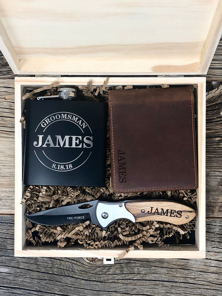 Groomsmen Proposal, Groomsmen Gift Set, Groomsmen Gift Box, Groomsmen Flask, Groomsmen Wallet, Groomsmen Gift, Will You Be My Groomsman Gift