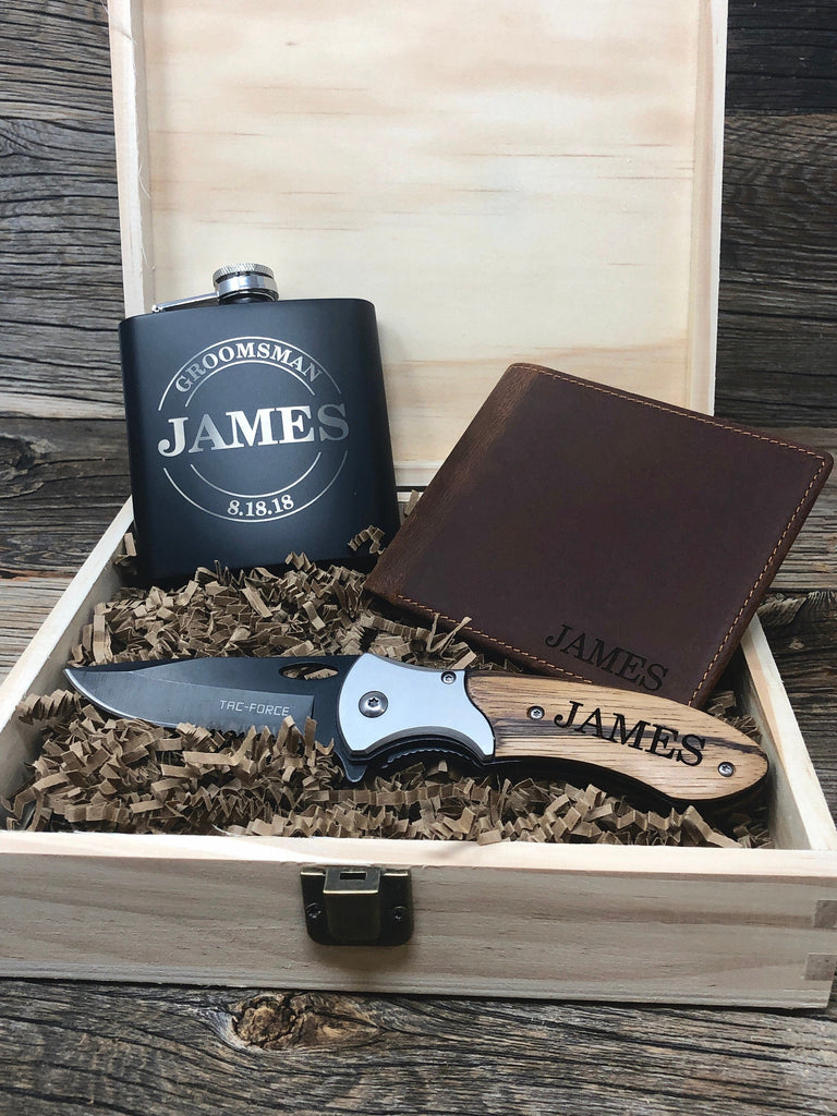 Groomsmen Proposal, Groomsmen Gift Set, Groomsmen Gift Box, Groomsmen Flask, Groomsmen Wallet, Groomsmen Gift, Will You Be My Groomsman Gift