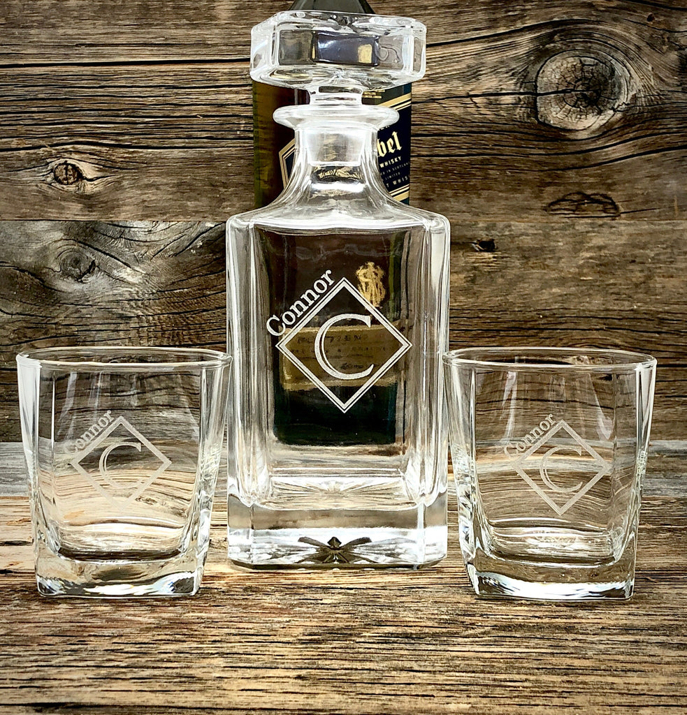 Newlywed Gift, Housewarming gift, Whiskey Decanter Set, Whiskey Glass, Whiskey Glasses Set, Whiskey Set, Men Gift for Husband, Man's gift