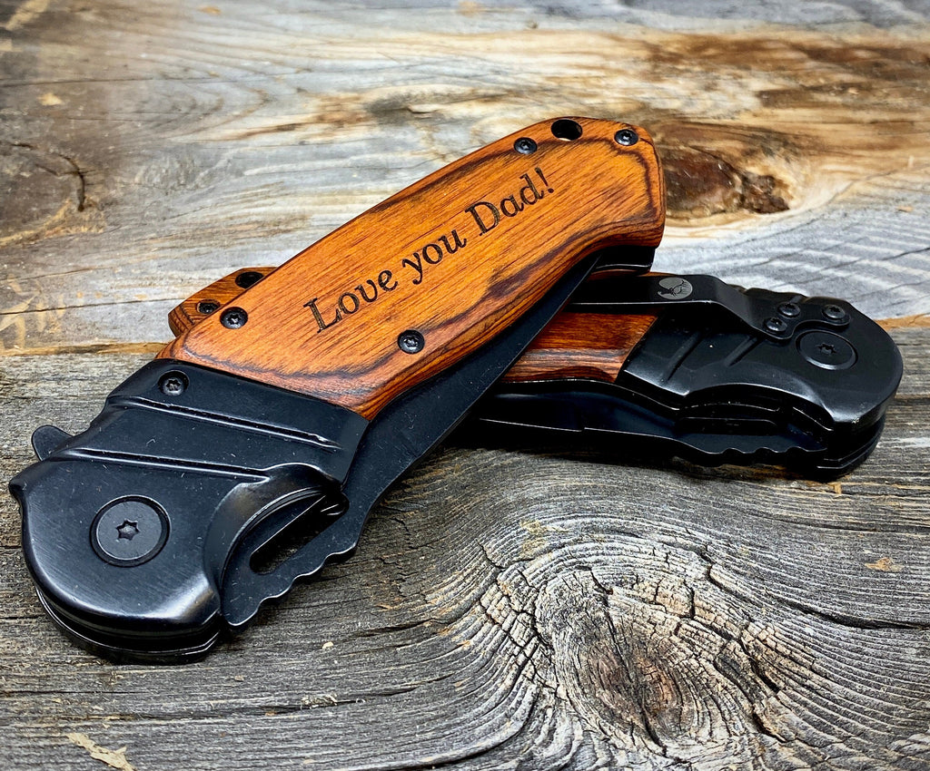 Love you Dad Knife - Gift for Dad, Knife for Dad, Father's Day Gift, Dad Birthday Gift, Pocket Knife, Dad Gift from Daughter, Folding Knife