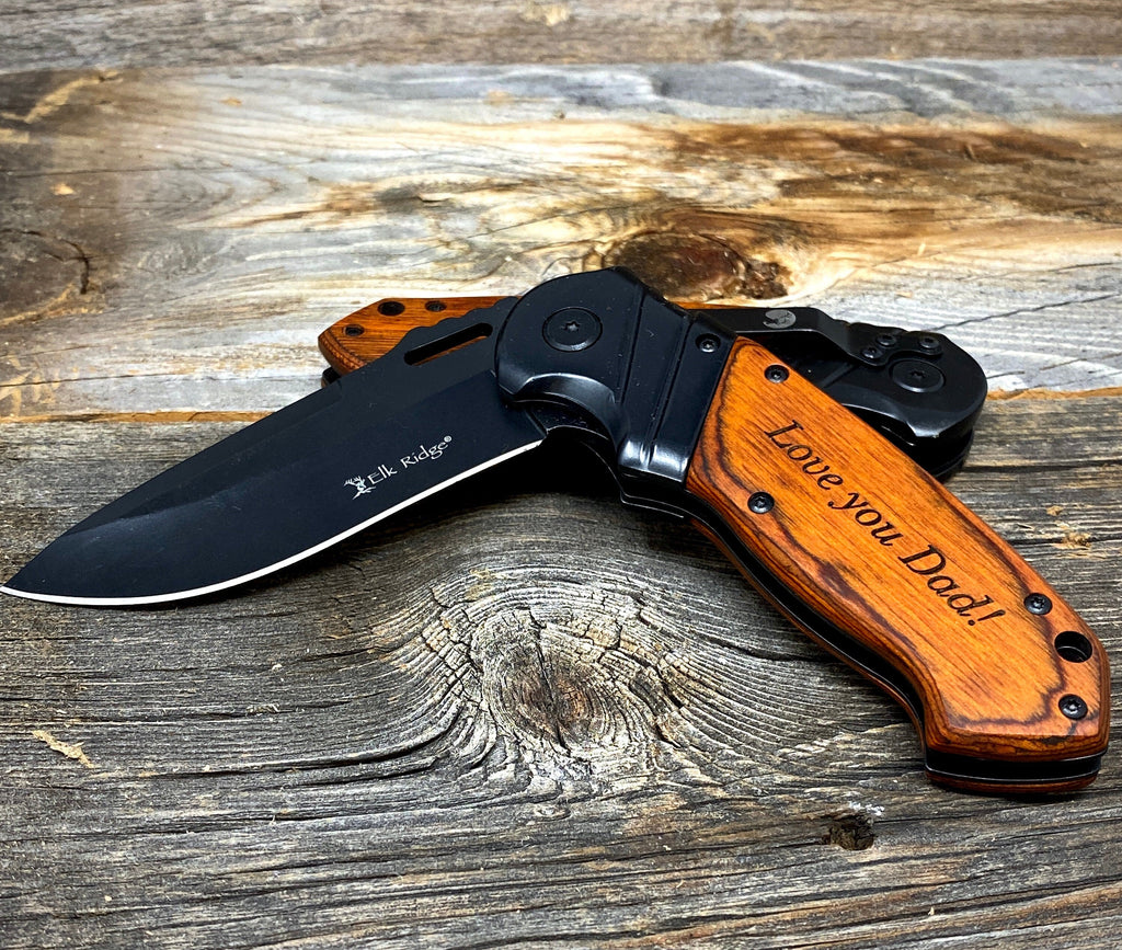 Love you Dad Knife - Gift for Dad, Knife for Dad, Father's Day Gift, Dad Birthday Gift, Pocket Knife, Dad Gift from Daughter, Folding Knife