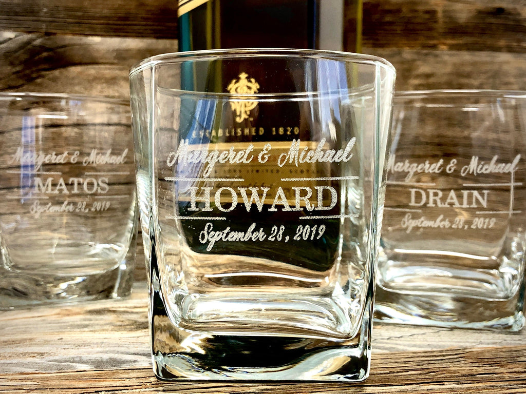 Custom Whiskey Glass, Personalized Whiskey Glasses, Rocks Glasses, Scotch Glasses, Engraved Whiskey Glasses, Father's Day, Whiskey Decanter
