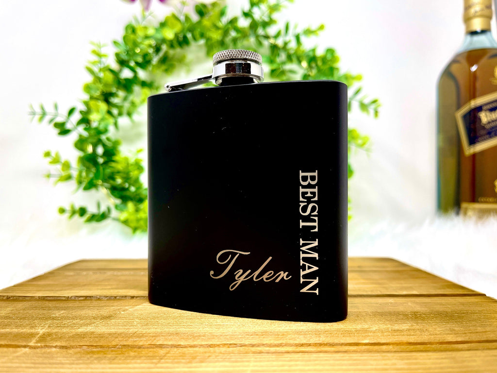 Personalized Groomsmen Proposal Gifts - Create your own Groomsmen Gifts with an Engraved Gift Box, Flask, Knife, and more!