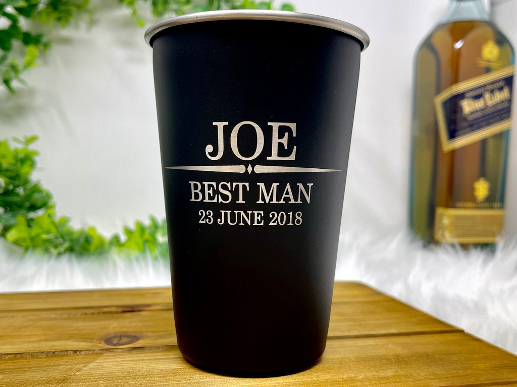 Personalized Groomsmen Proposal Gifts - Create your own Groomsmen Gifts with an Engraved Gift Box, Flask, Knife, and more!