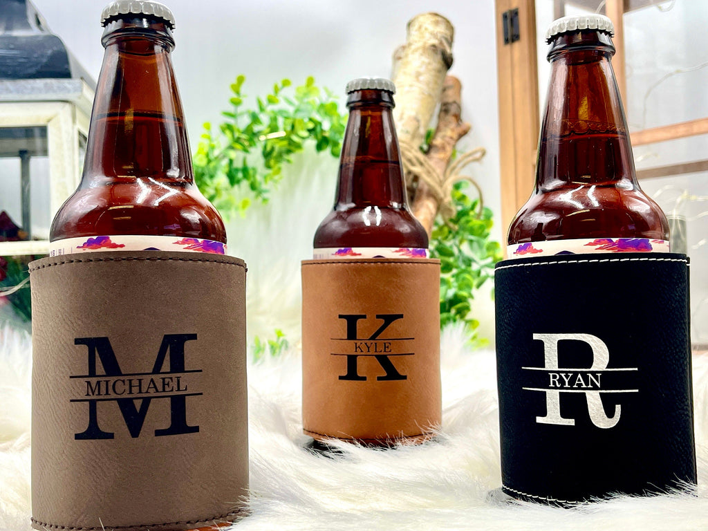 Can Cooler Gifts for Groomsmen - Engraved Bottle Holders, Wedding Party Gift, Best Man Proposal Gift, Personalized Mens Gift, Engraved Beer