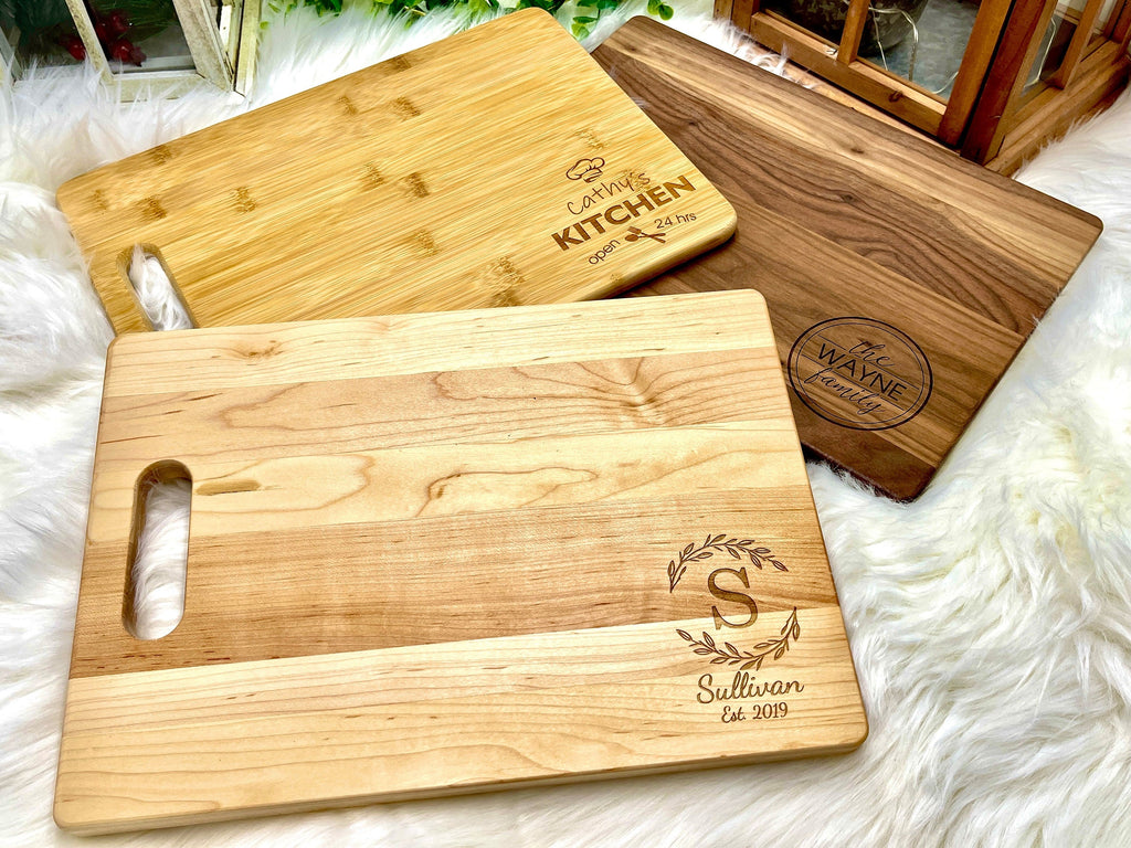 Personalized CHEESE SERVING BOARD Custom Cutting Board Gift for Her Mother's Day Gifts for Mom Engraved Gifts for Women Gift for Grandmother