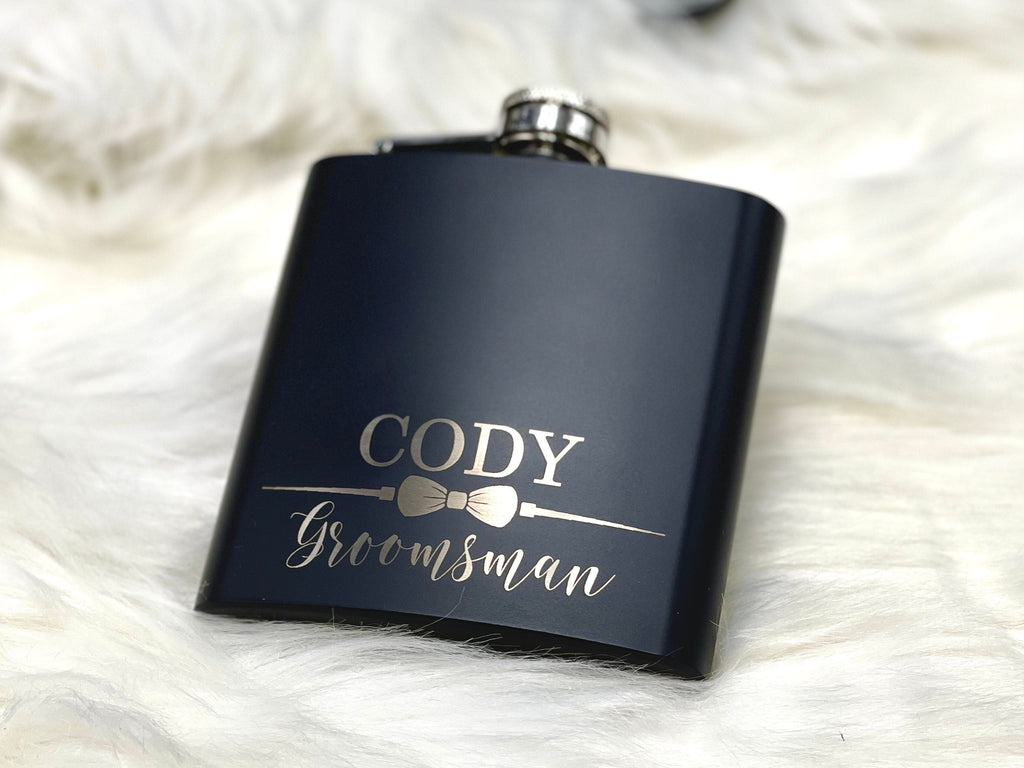 Engraved Flasks for Groomsmen, Groomsmen Proposal Gift, Bachelor Party Gift Ideas, Best Man Personalized Gift, Engraved Hip Flask Gifts