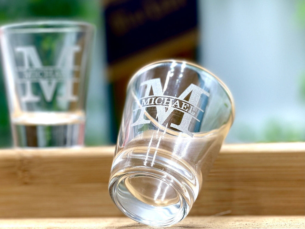 Engraved Shot Glasses - Personalized Shot Glass for Drinking, Bachelor Party Gift Ideas, Party Glasses Drinking Games, Wedding Favor Gifts