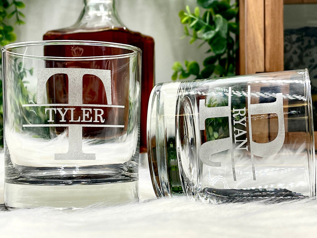 Personalized Whiskey Glasses for Groomsmen Proposal Gift Ideas