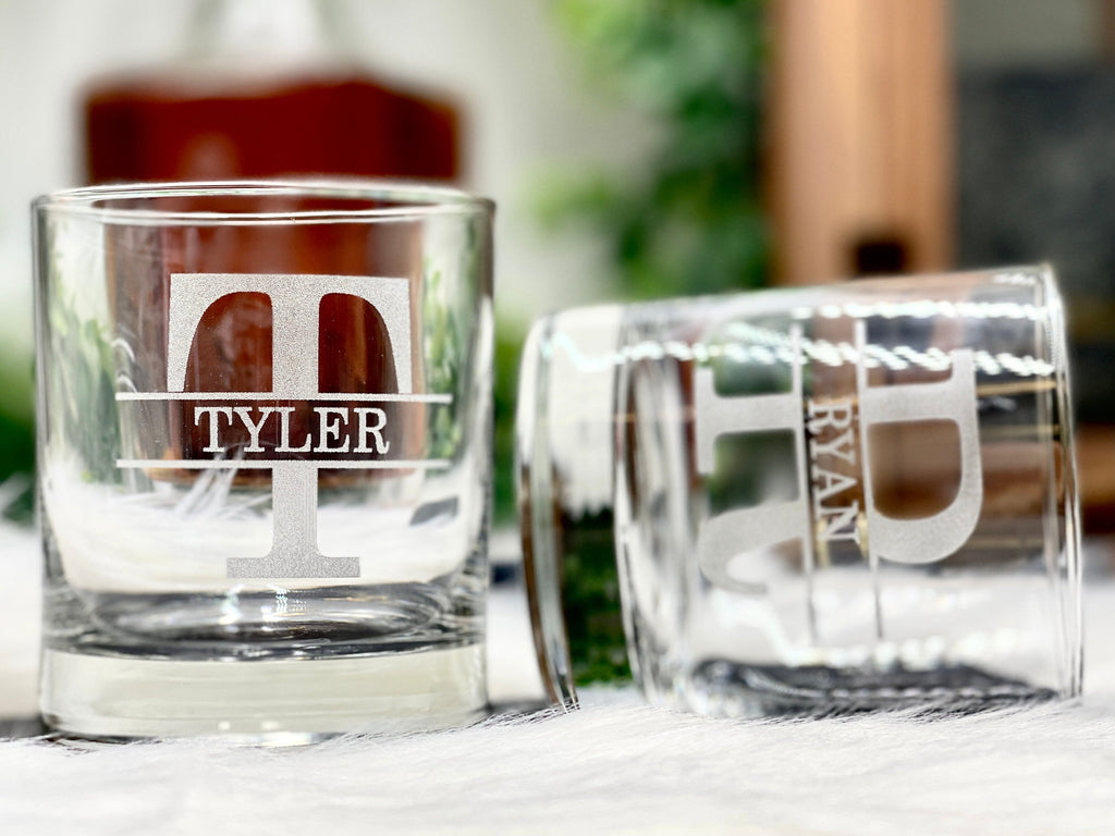 Personalized Whiskey Glasses for Groomsmen Proposal Gift Ideas