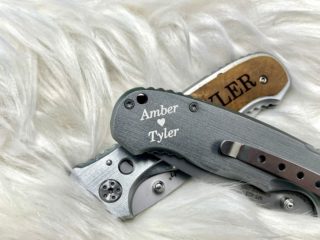 Engraved Pocket Knife for Groomsmen Proposal Gift Wedding Party Thank you Groomsmen Gift