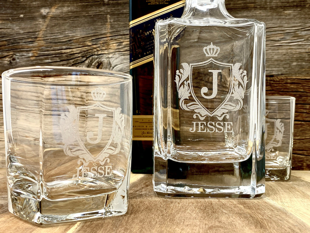 Whiskey Glasses and Decanter - Anniversary Gift for Husband, Boyfriend Birthday Gift, Husband Birthday Gift, Husband Anniversary Gifts