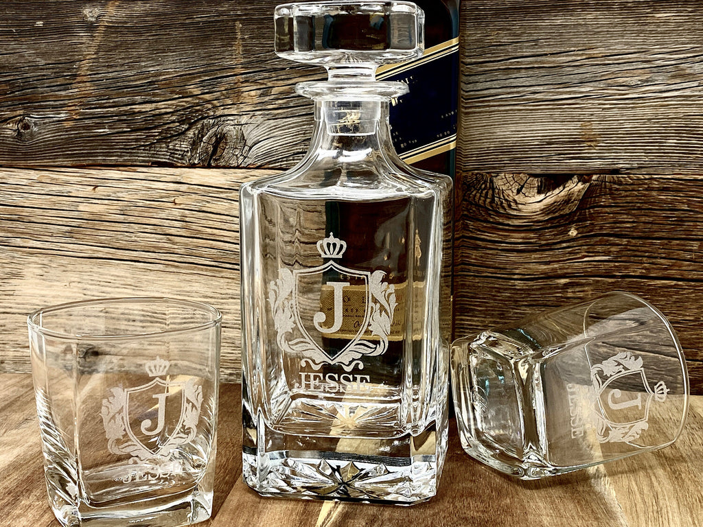 Whiskey Glasses and Decanter - Anniversary Gift for Husband, Boyfriend Birthday Gift, Husband Birthday Gift, Husband Anniversary Gifts