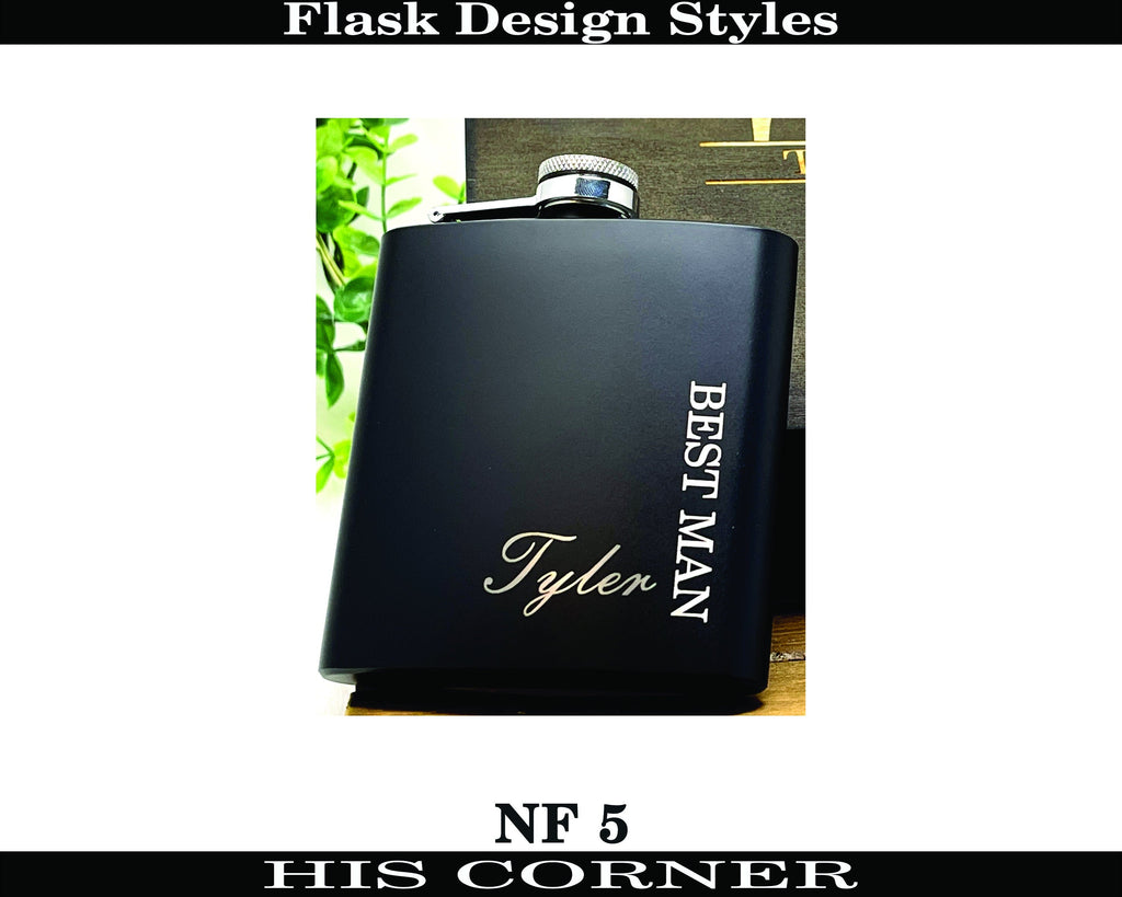 Personalized Groomsmen Flasks, Groomsman Gift, Flask for Groomsmen Custom Flask, Black Hip Flask, Groomsmen Gifts, Gifts for Wedding Party