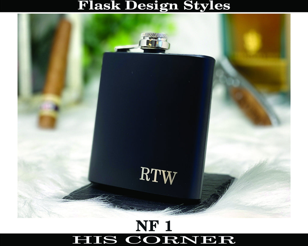 Personalized Groomsmen Flasks, Groomsman Gift, Flask for Groomsmen Custom Flask, Black Hip Flask, Groomsmen Gifts, Gifts for Wedding Party