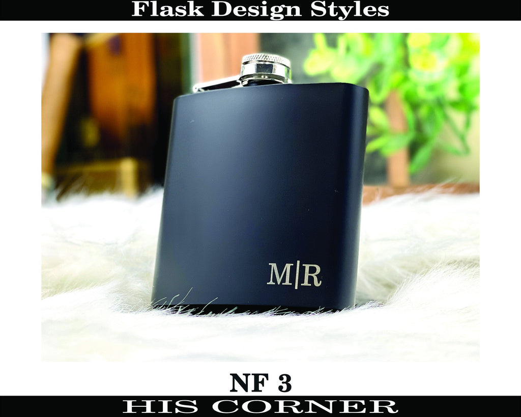 Personalized Groomsmen Flasks, Groomsman Gift, Flask for Groomsmen Custom Flask, Black Hip Flask, Groomsmen Gifts, Gifts for Wedding Party