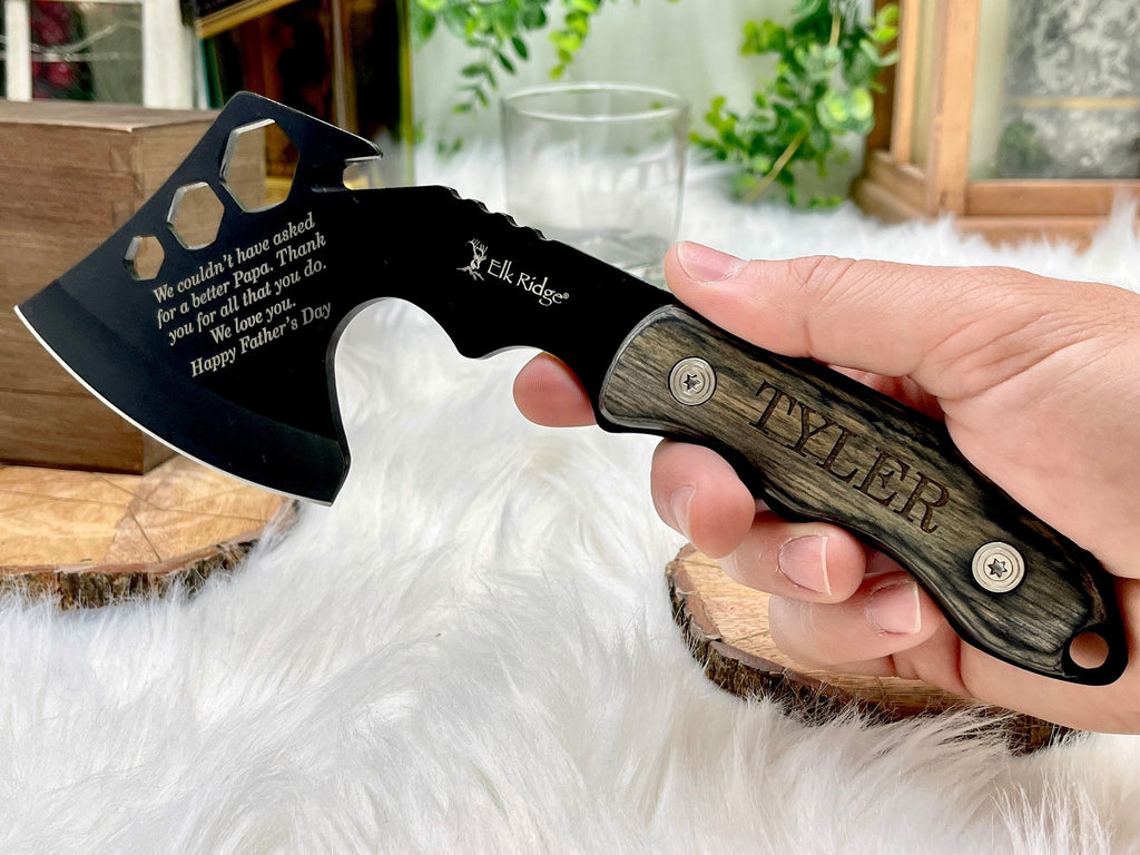 Engraved Gift for Dad Personalized Axe Engraved with Name and Personal Message