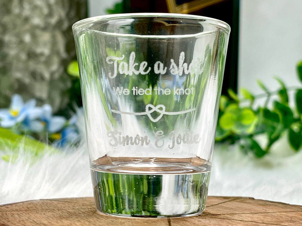 Custom Shot Glass Personalized Wedding Favors for Wedding Guests Gifts