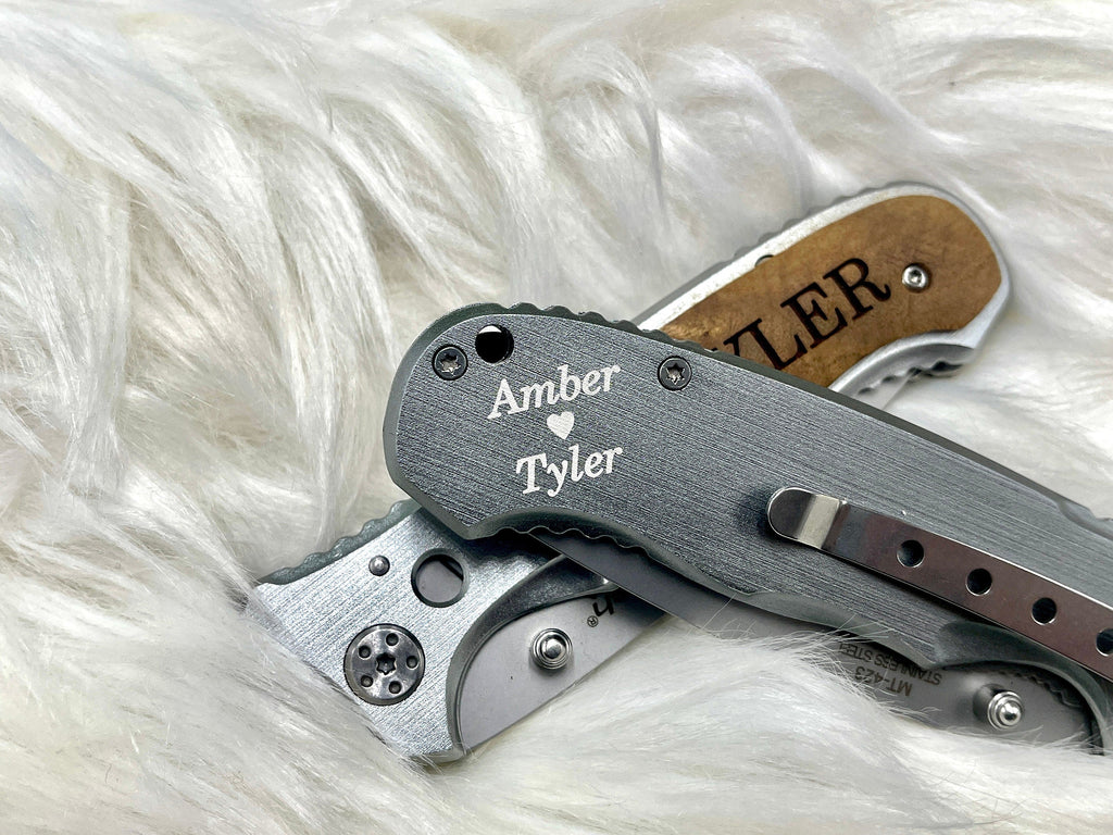 Personalized ENGRAVED KNIVES Special Gifts for Valentine's Day Meaningful Birthday Gift Ideas Custom Knife for Coworkers Gifts for Husband