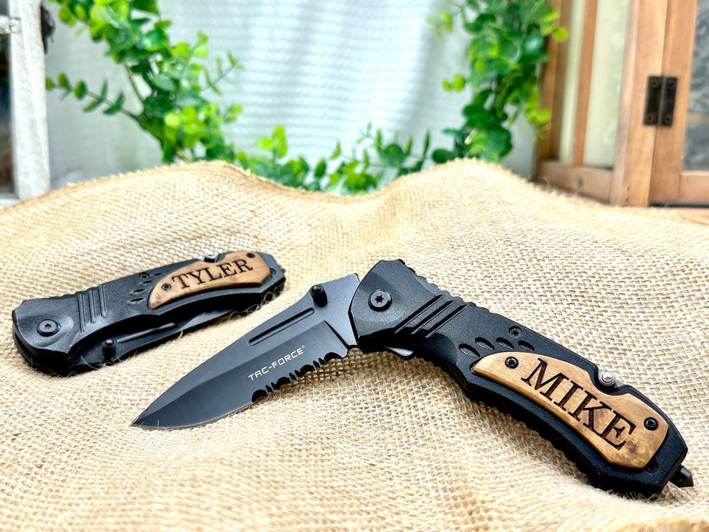 Personalized POCKET KNIFE Every Day Carry Engraved Knives Gifts for Men, Gift for Dad, Cutting Tool for Gift Giving, Father's Day Gift Ideas
