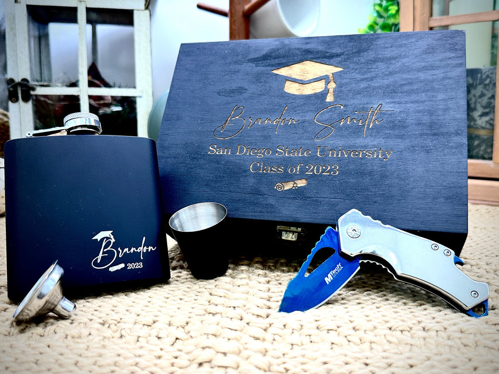 Personalized Graduation Box Set Gifts for Him Class of 2023 College Graduates