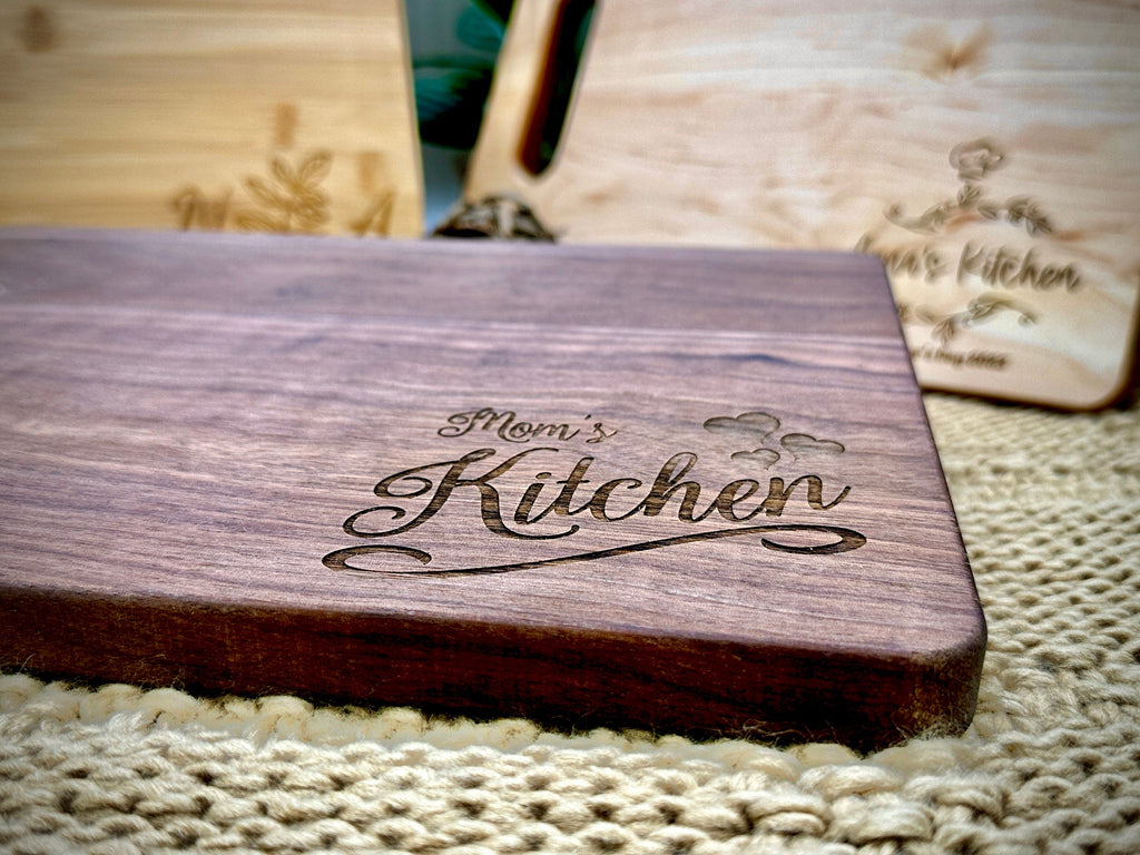 Cutting Board Personalized Gift for Mom, Kitchen Gifts for Mother's Day, Grandma Gift from Granddaughter, Cheese Serving Board for Wine