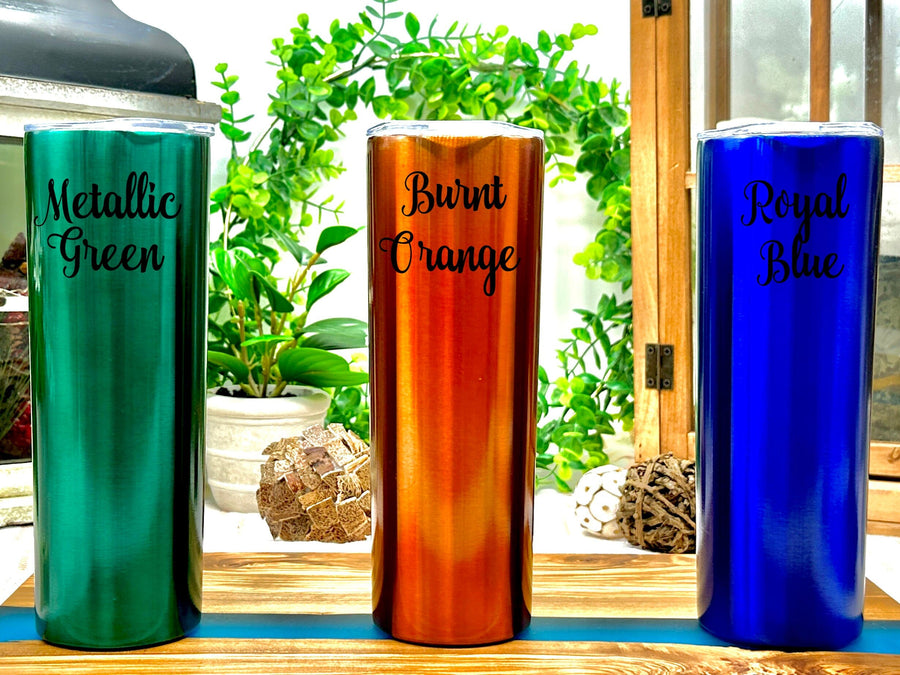 Personalized Family Vacation Stainless Steel Double Wall 20 Ounce Tumbler for Beach