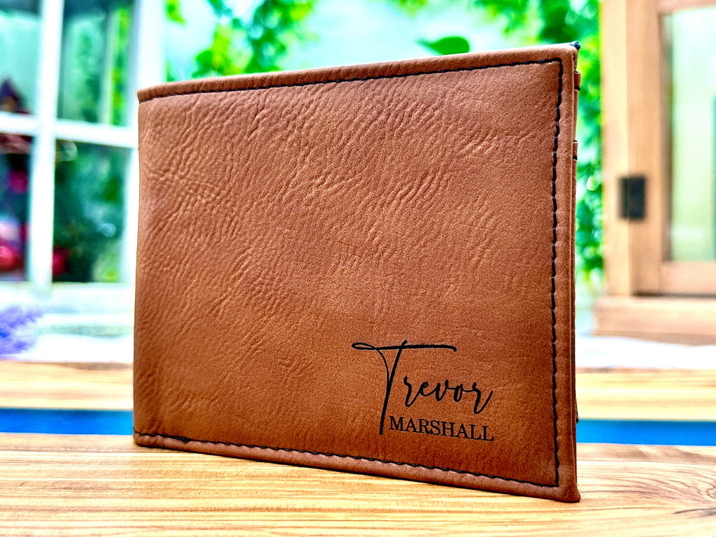 Personalized WALLET Gift Ideas for Men and Groomsmen Gifts for Wedding Party