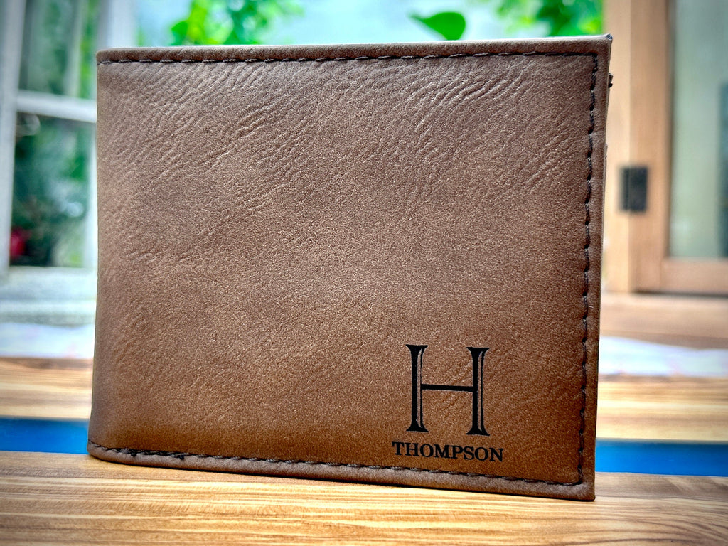 Personalized WALLET Gift Ideas for Men and Groomsmen Gifts for Wedding Party