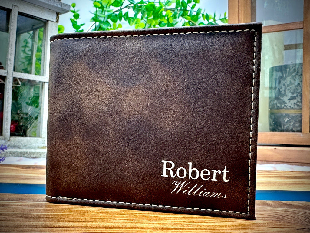 Personalized WALLET Gift Ideas for Men and Groomsmen Gifts for Wedding Party