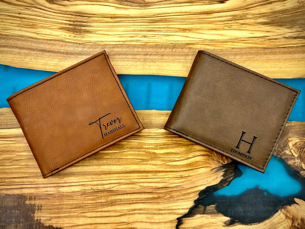 Personalized WALLET Gift Ideas for Men and Groomsmen Gifts for Wedding Party