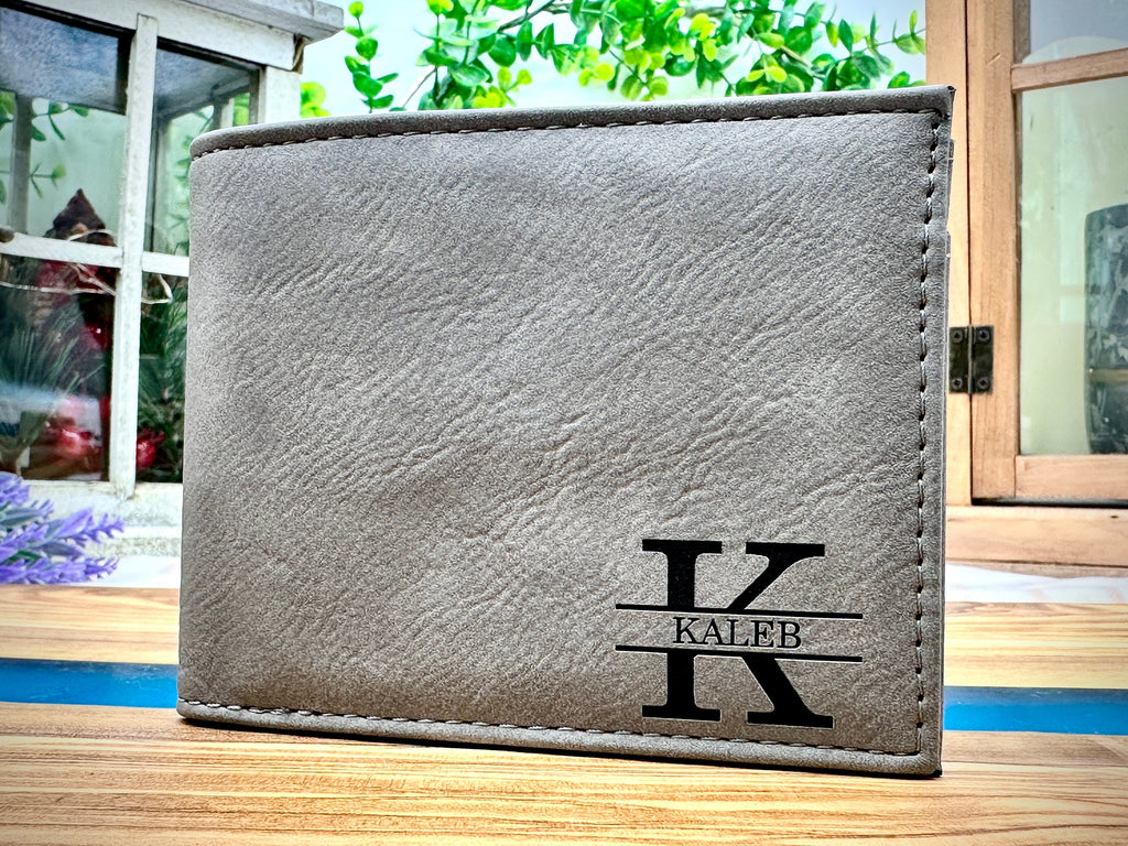 Personalized WALLET Gift Ideas for Men and Groomsmen Gifts for Wedding Party